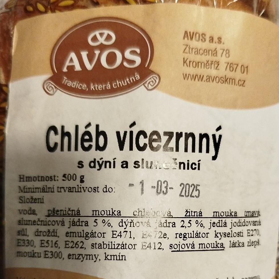 Fotografie - Chléb vícezrnný s dýní a slunečnicí Avos