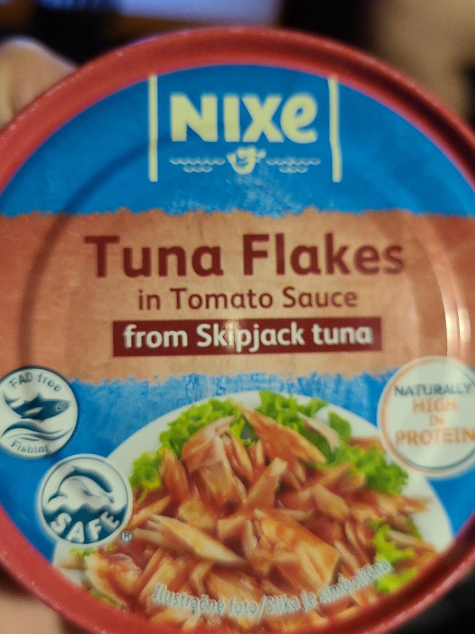Fotografie - Tuna flakes in Tomato Sauce from Skipjack tuna Nixe