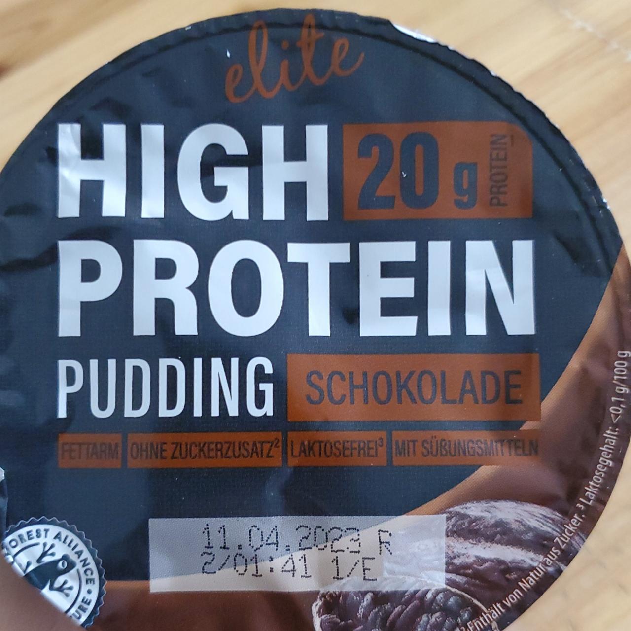 Fotografie - High protein pudding schokolade Elite