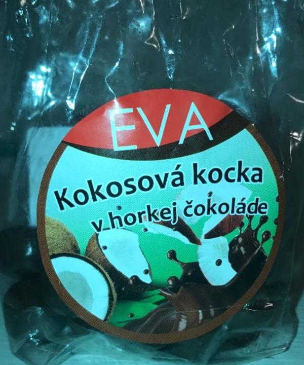 Fotografie - kokosová kocka v horkej čokoláde EVA
