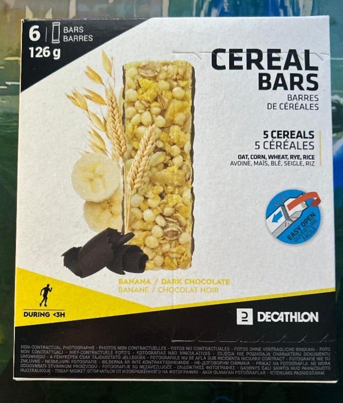 Fotografie - Cereal Bars 5 Cereals Banana / Dark Chocolate Aptonia