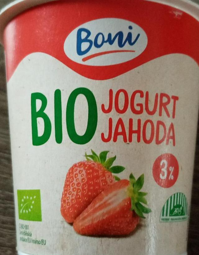 Fotografie - Bio jogurt jahoda Boni