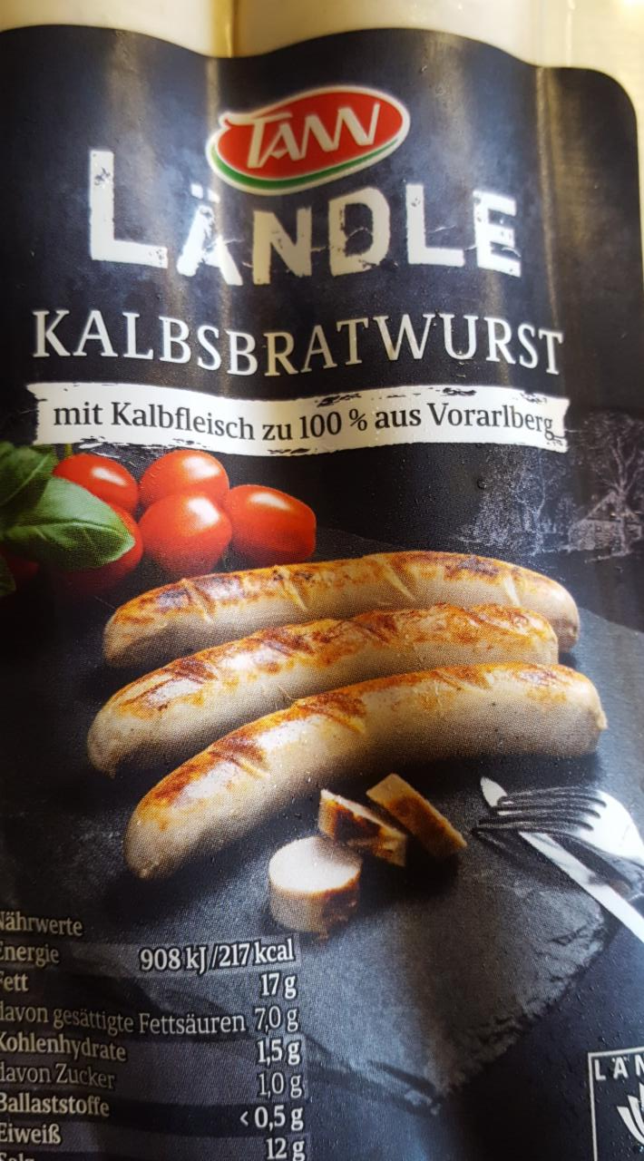 Fotografie - Tann Ländle kalbsbratwurst