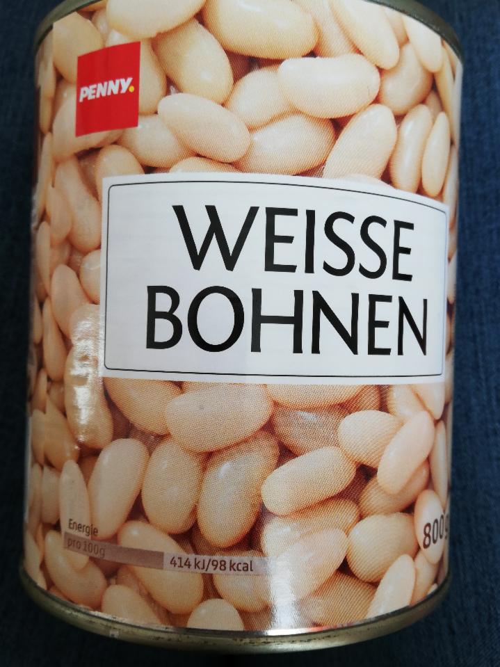 Fotografie - Weisse bohnen Penny