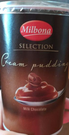 Fotografie - milbona cream pudding milk chocolate