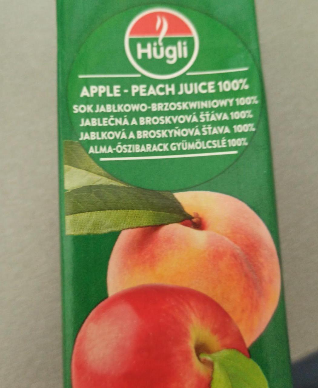 Fotografie - Apple - peach juice 100% Hügli