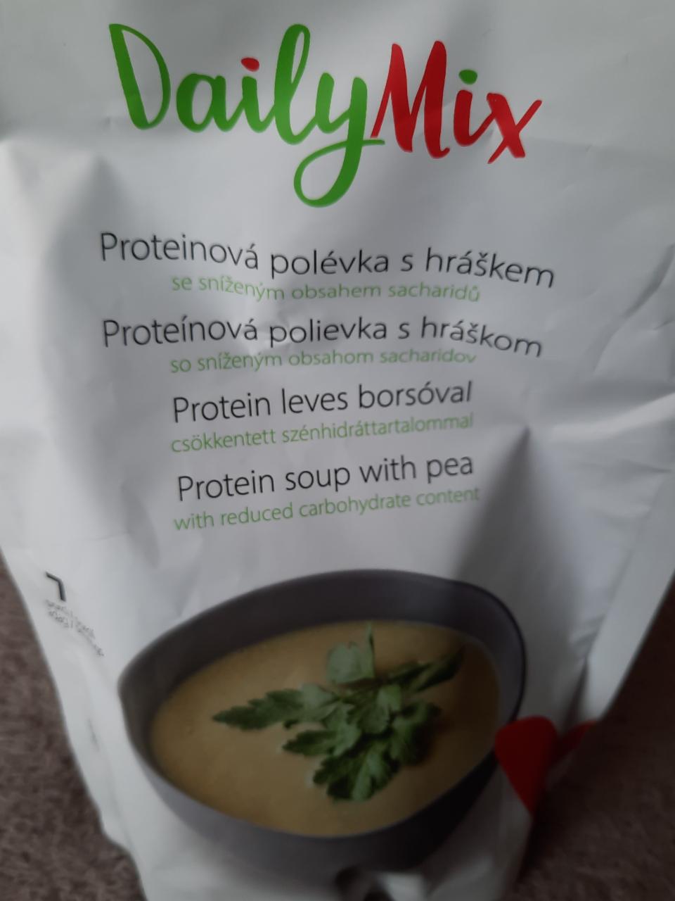 Fotografie - Proteínová polievka s hráškom DailyMix