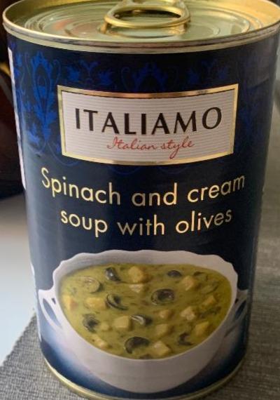 Fotografie - Italiamo Spinach and cream spou with olives