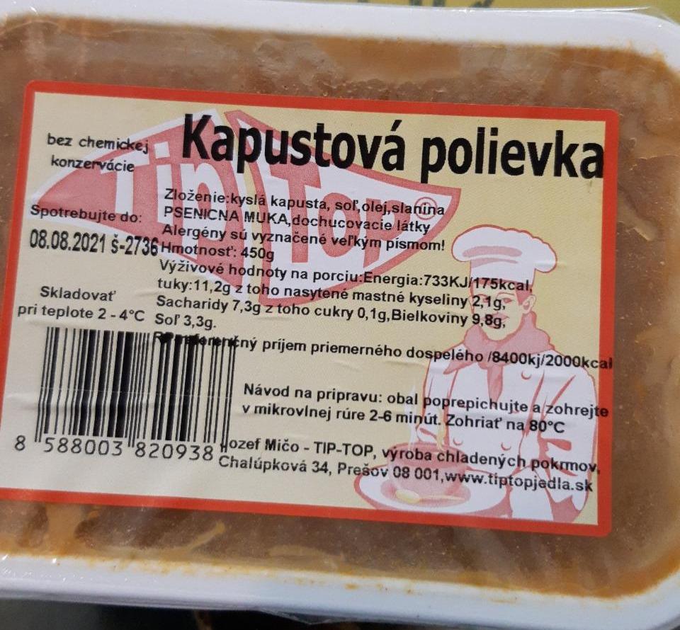 Fotografie - kapustova polievka Tip-Top