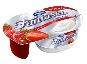 Fotografie - Fantasia mousse s jahodami Danone