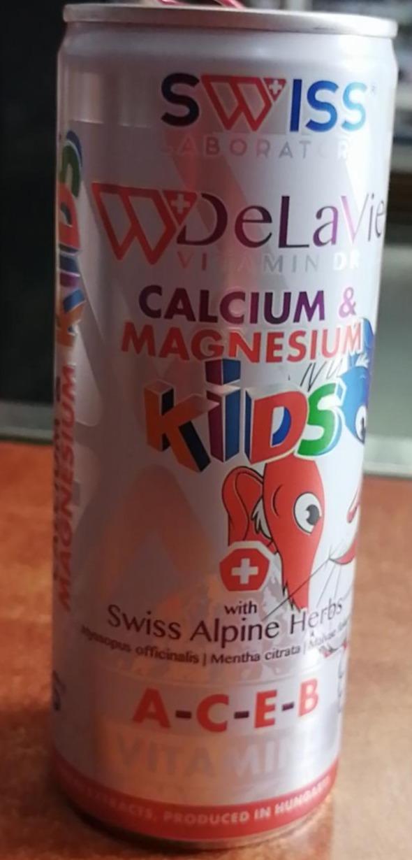 Fotografie - DeLaVie Vitamin drink Kids Calcium & Magnesium Swiss laboratory