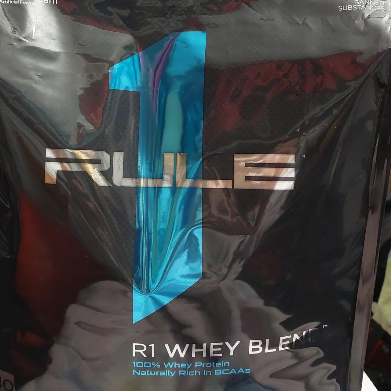 Fotografie - R1 whey blend 100% whey protein Vanilla Ice Cream Rule1