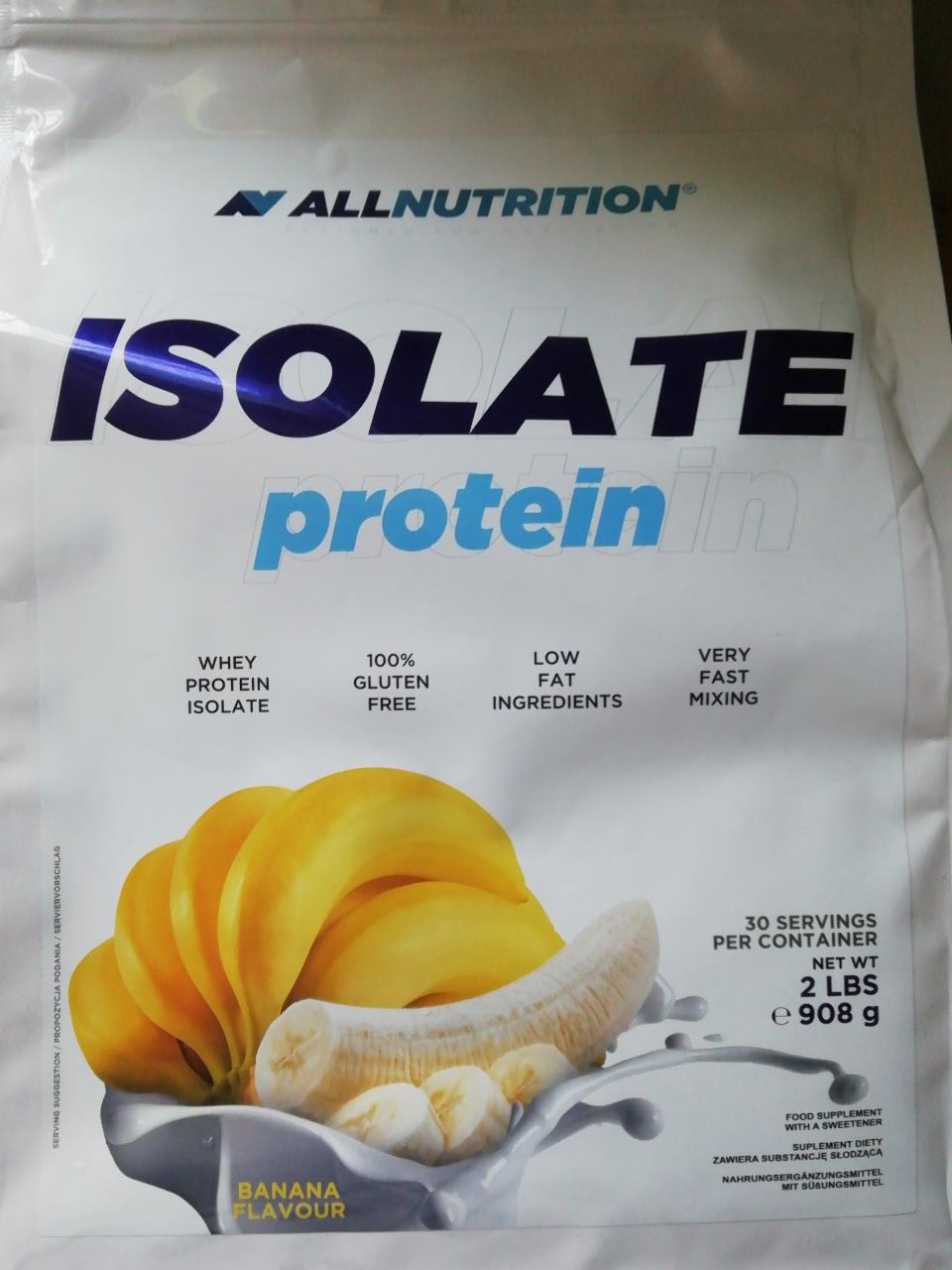 Fotografie - ISOLATE protein banán ALLNUTRITION