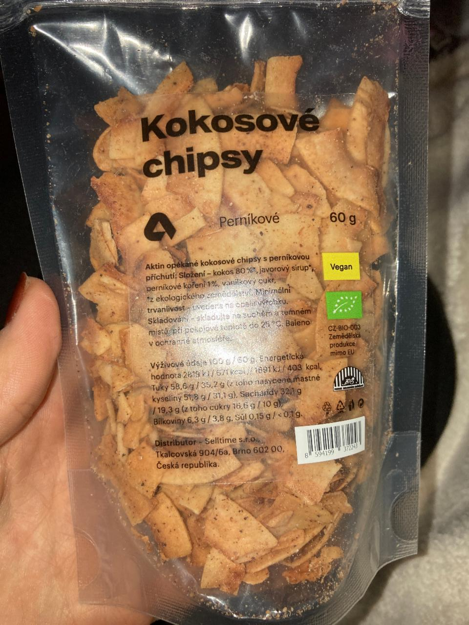 Fotografie - aktin kokosové chipsy perníkové