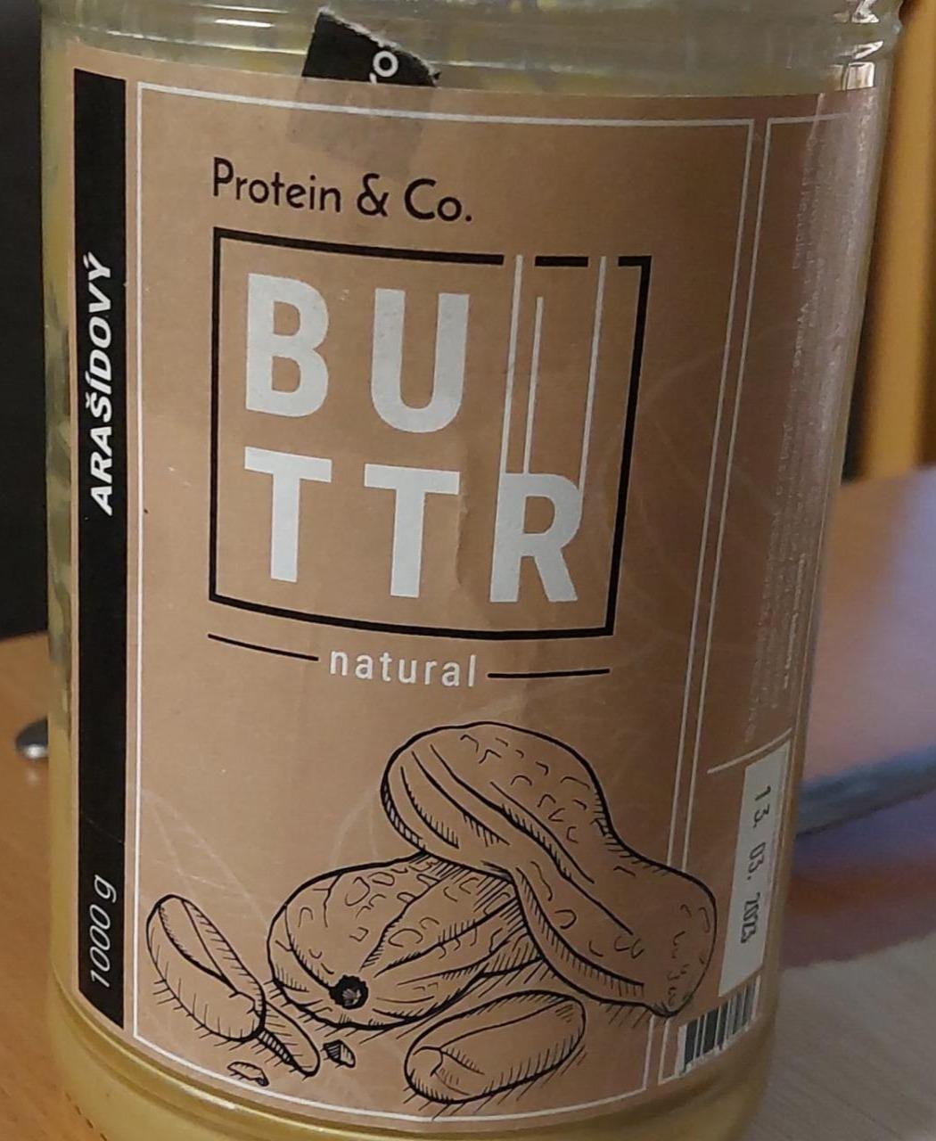 Fotografie - Buttr Arašídový natural Protein & Co.