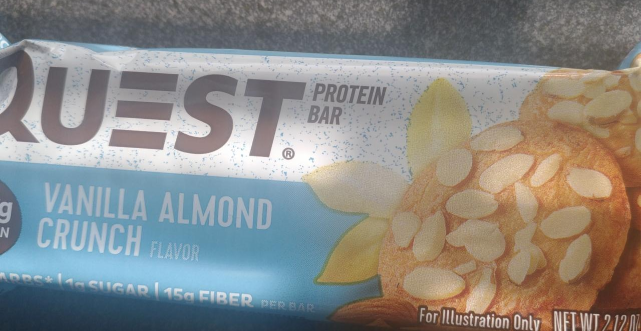 Fotografie - protein bar vanilla almond crunch - Quest