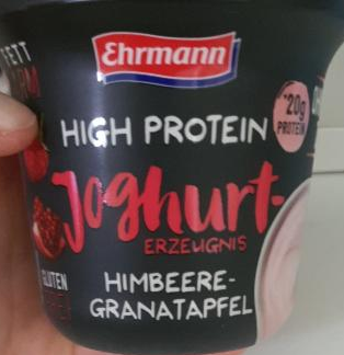 Fotografie - Ehrmann protein jogurt malina granátové jablko 