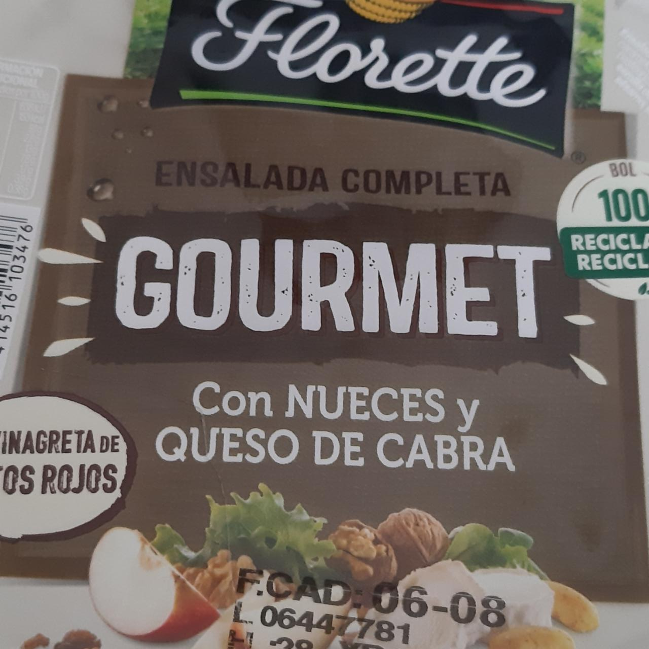 Fotografie - Ensalada Completa Gourmet con nueces y queso de cabra Florette