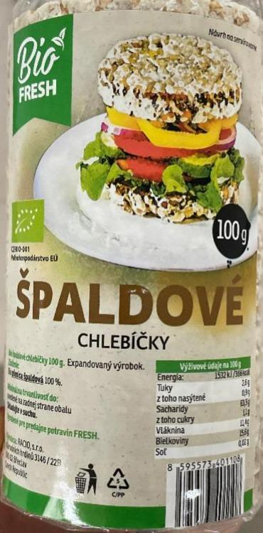 Fotografie - Špaldové chlebíčky Bio FRESH