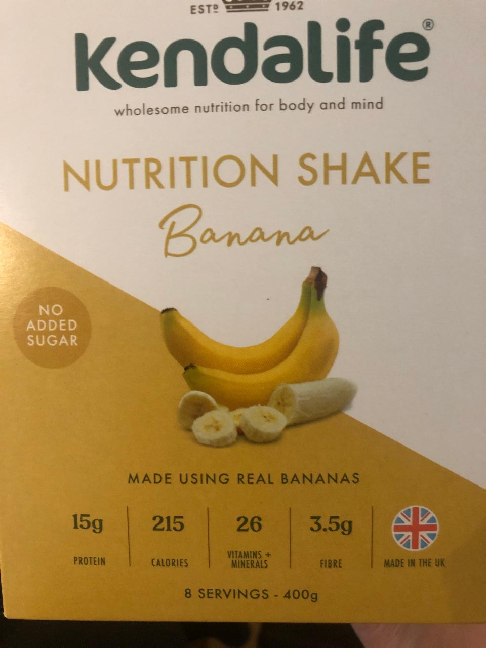 Fotografie - Kendalife nutrition shake banana