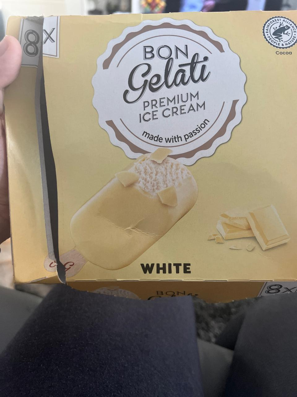 Fotografie - Premium ice cream White Bon GELATI