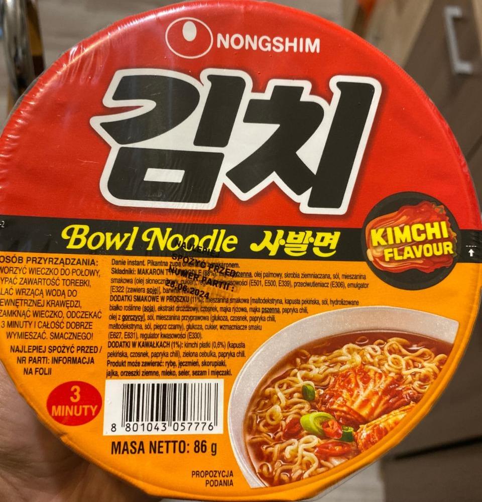 Fotografie - Bowl Noodle Kimchi Flavour Nongshim
