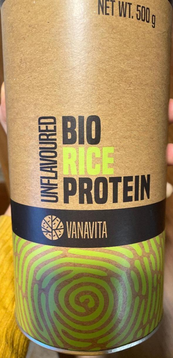 Fotografie - Bio Rice Protein Unflavoured VanaVita