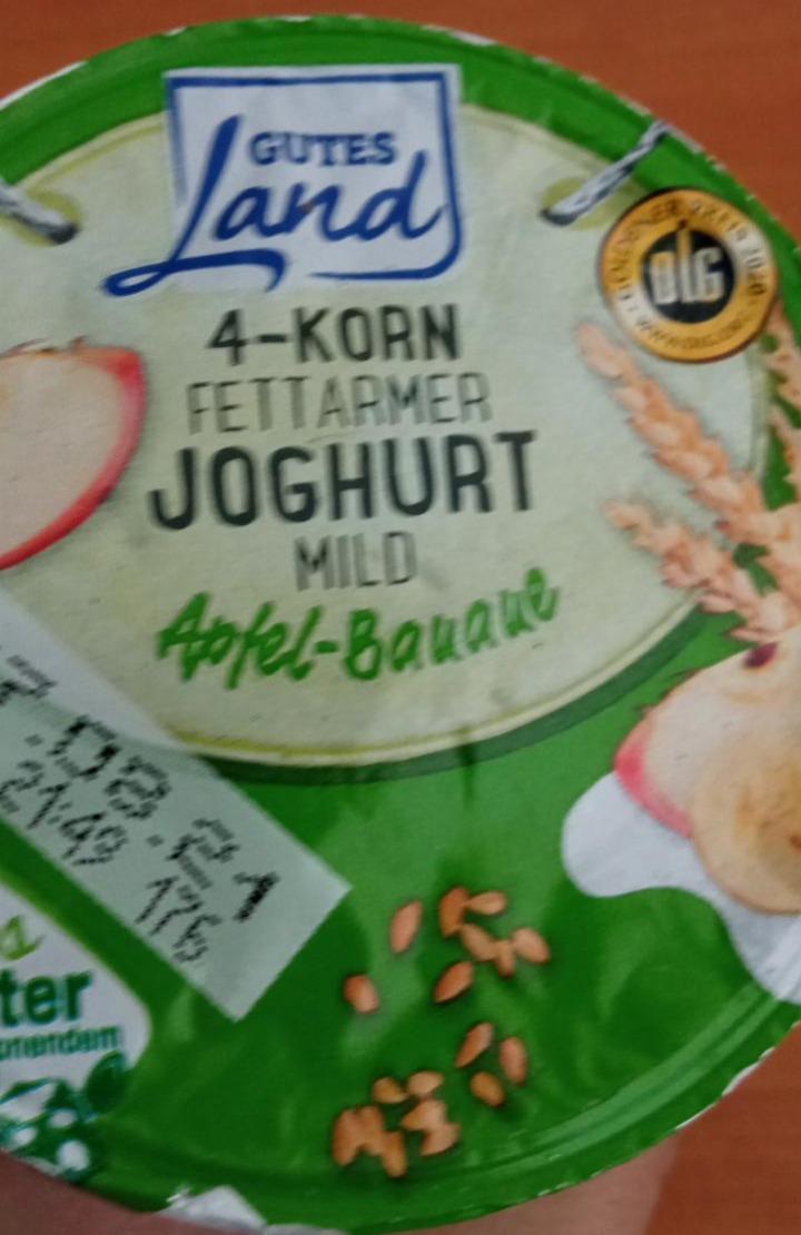 Fotografie - 4-korn fettarmet jogurt mild apfel-banane Gutes Land