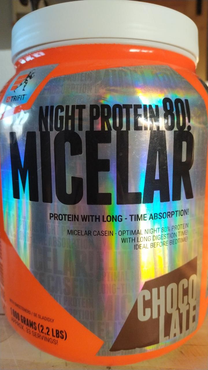 Fotografie - Micelar Night Protein 80 čokoláda Extrifit