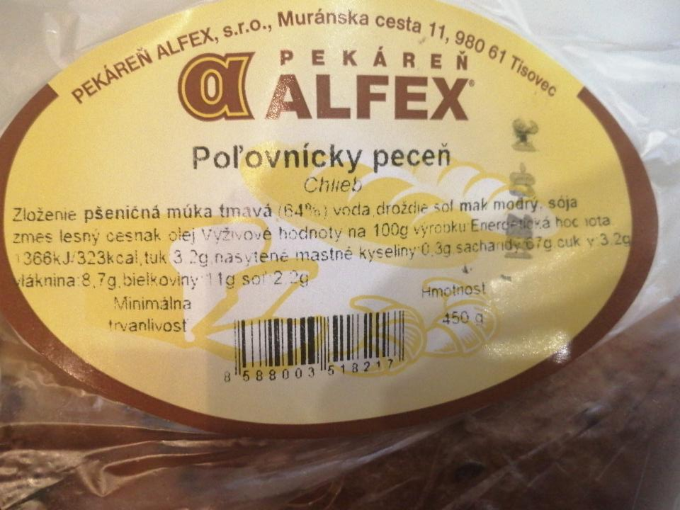 Fotografie - Poľovnícky chlieb Alfex