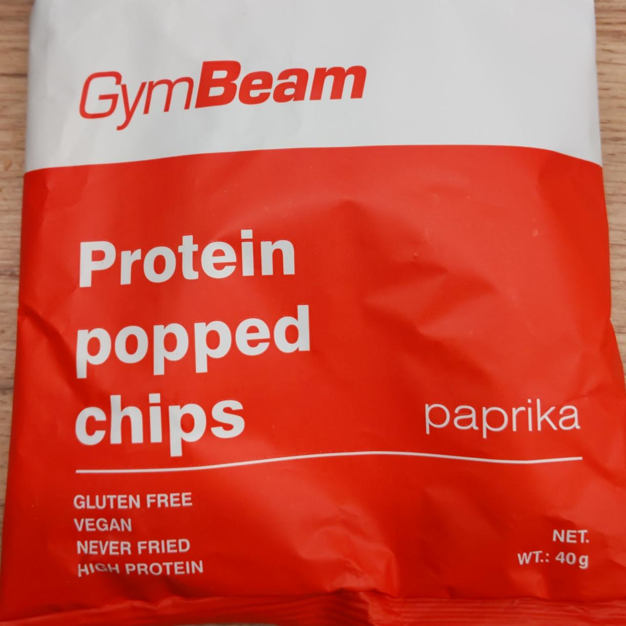 Fotografie - Protein popped chips Paprika GymBeam