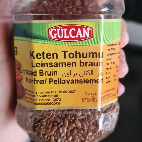Fotografie - Keten Tohumu Leinsamen braun Gülcan