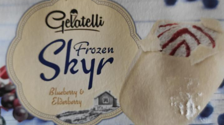 Fotografie - Frozen skyr blueberry & elderberry Gelatelli