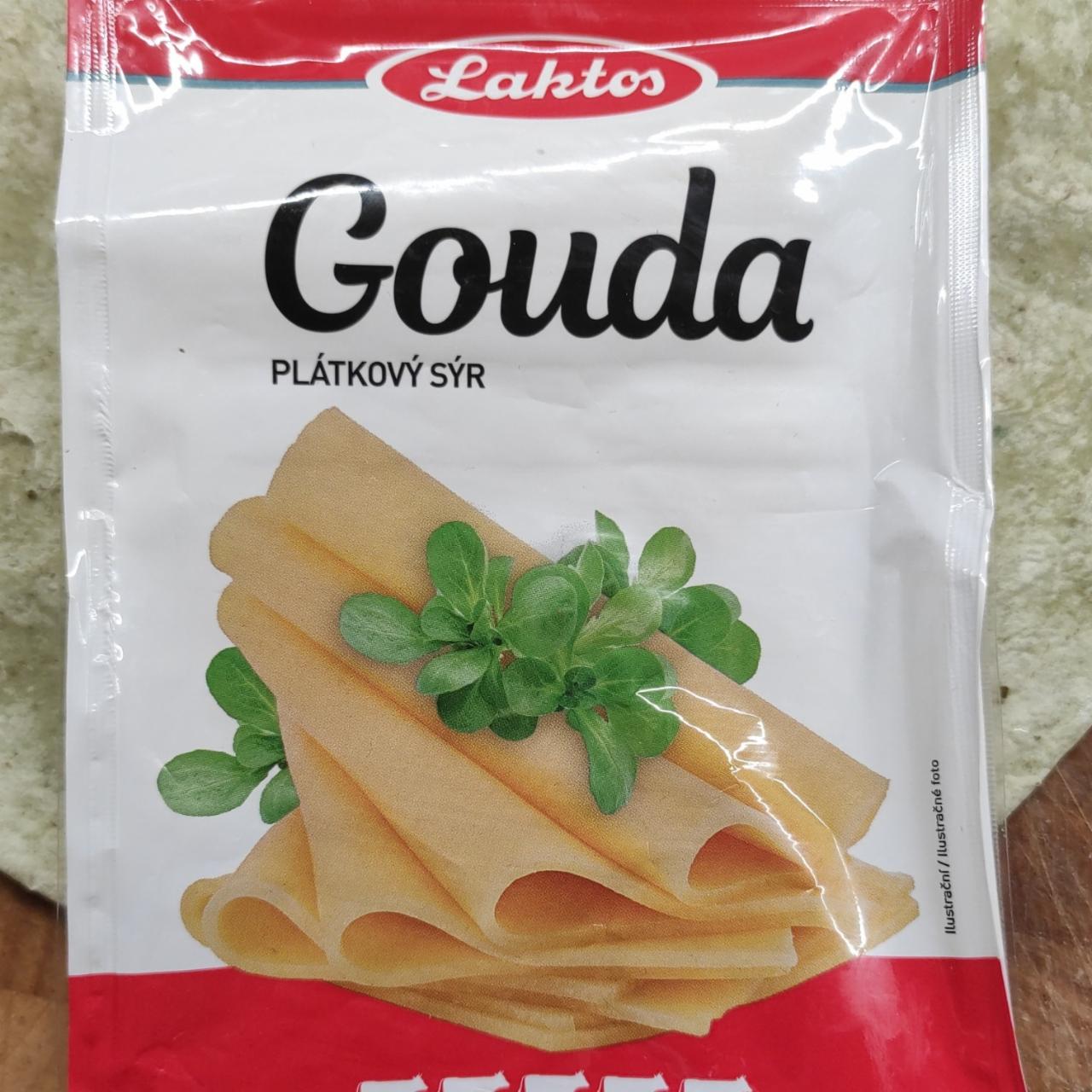 Fotografie - Gouda plátkový sýr Laktos