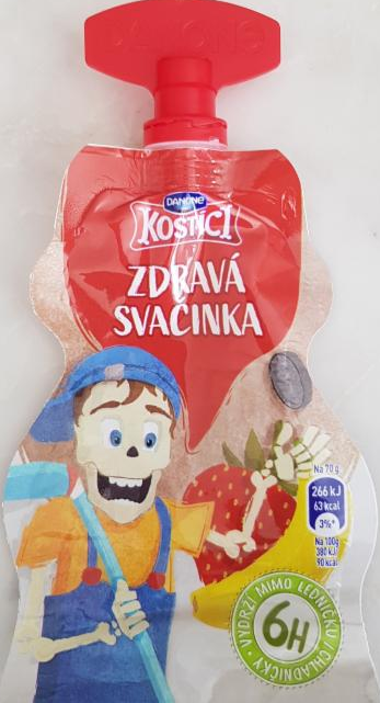 Fotografie - Danone Kostíci Zdravá svačinka Jahoda - banán