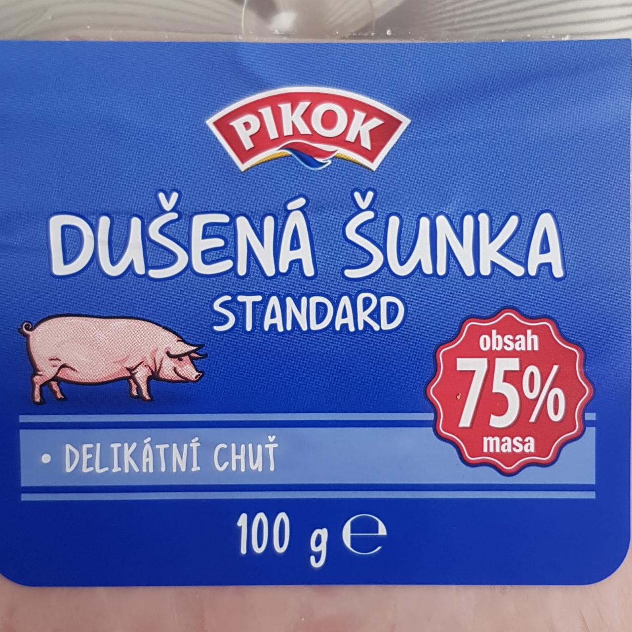 Fotografie - dusená šunka štandard 75% mäsa Pikok