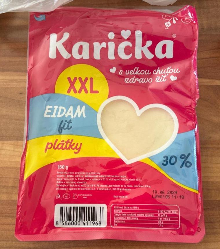 Fotografie - Eidam Fit plátky 30% Karička