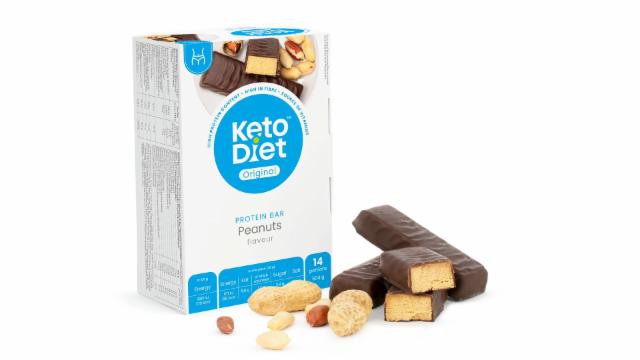 Fotografie - protein bar s arašidmi KetoDiet