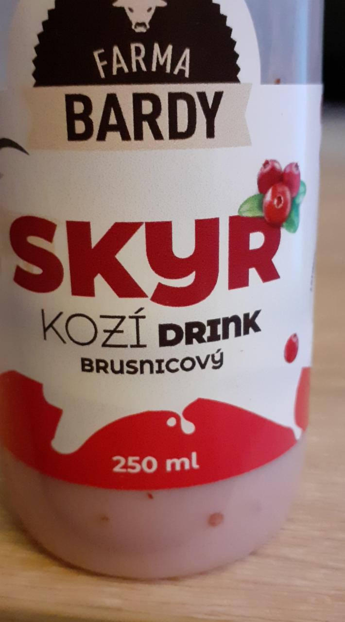 Fotografie - Skyr Kozí drink brusnicový Farma Bardy