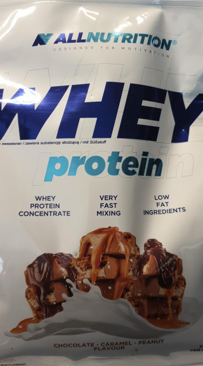 Fotografie - WHEY Protein Chocolate Caramel Peanut Allnutrition