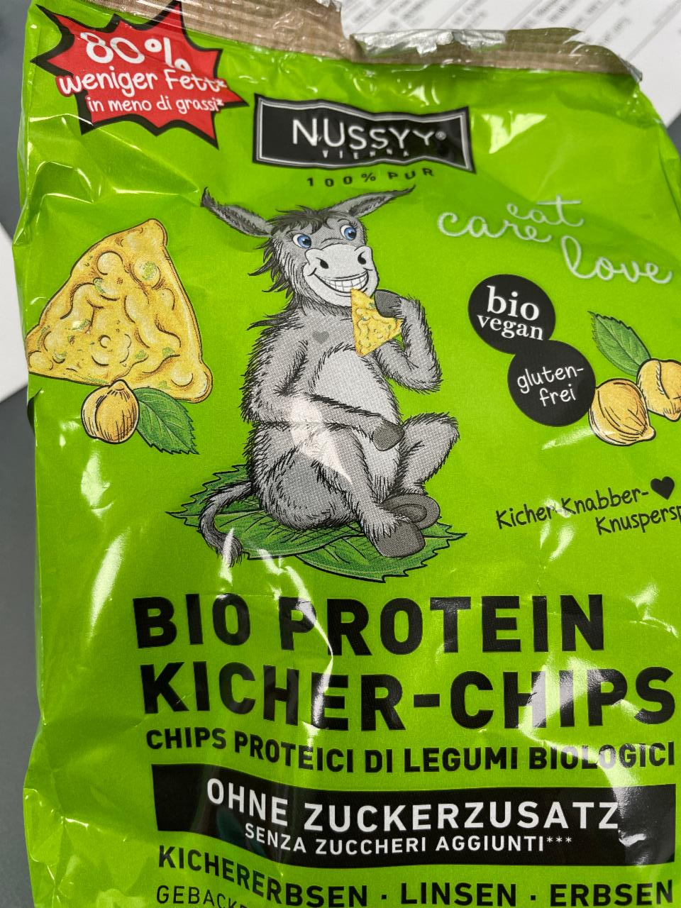 Fotografie - Bio Protein kicher-chips Nussyy
