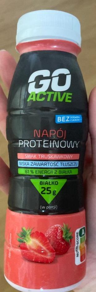 Fotografie - Napój Proteinowy smak Truskawkowy Go Active