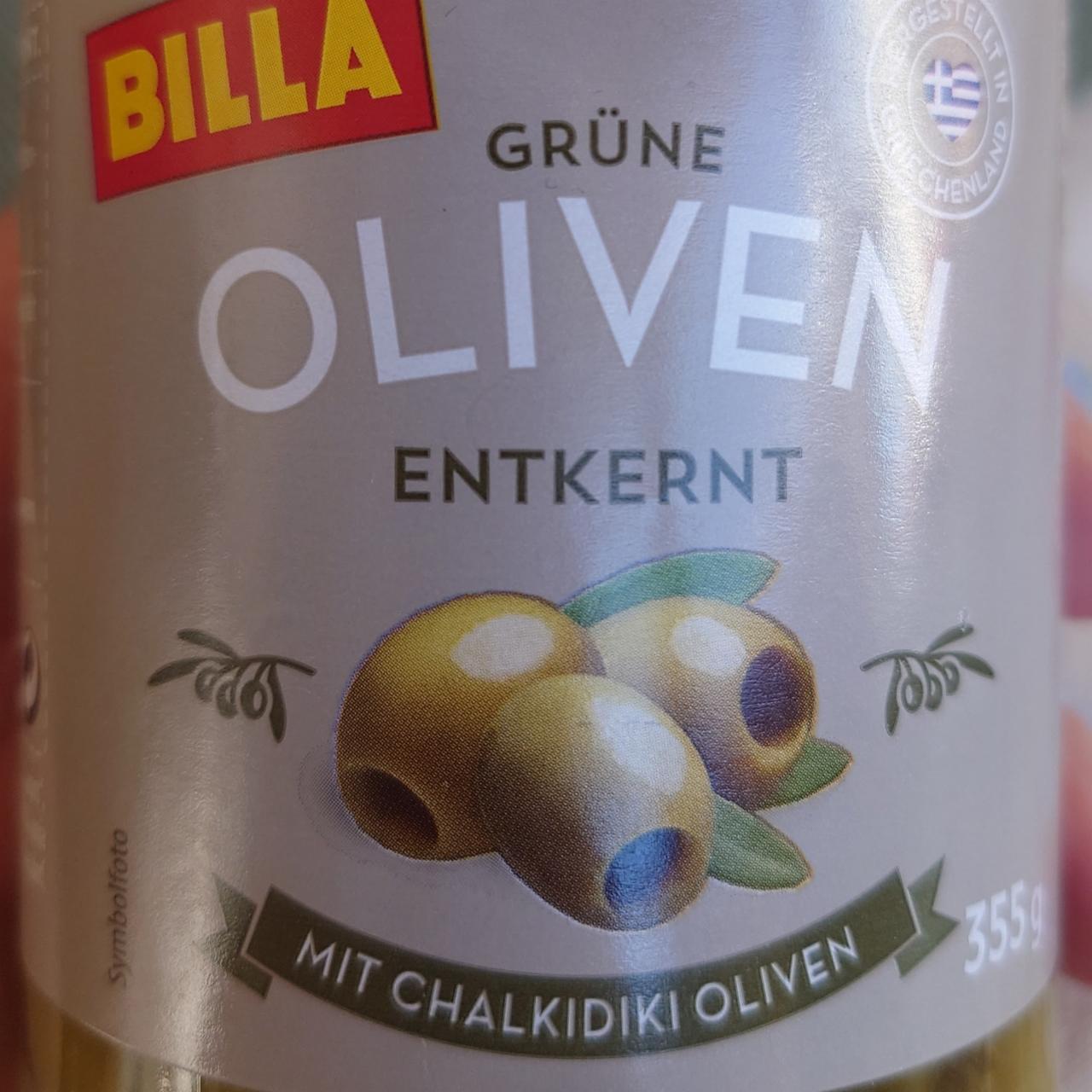 Fotografie - Grüne Oliven Entkernt Billa