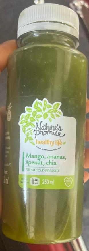 Fotografie - Healthy life Mango, ananas, špenát, chia Nature's Promise