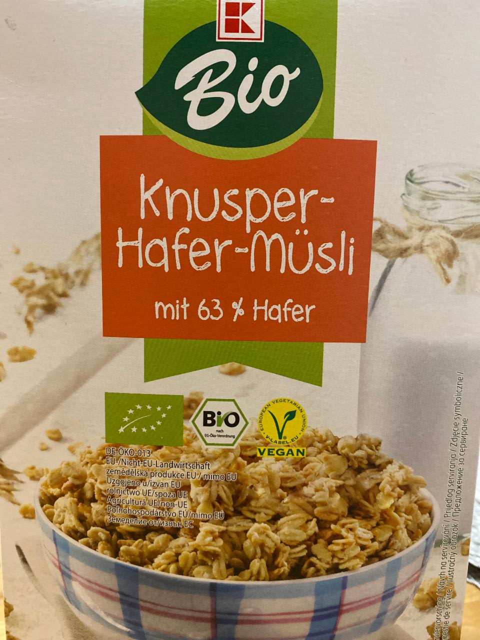 Fotografie - Bio Knusper-Hafer-Müsli K-Bio