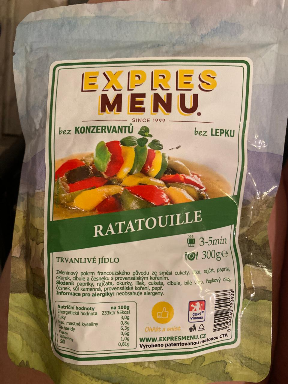 Fotografie - Ratatouille trvanlivé jídlo Express menu