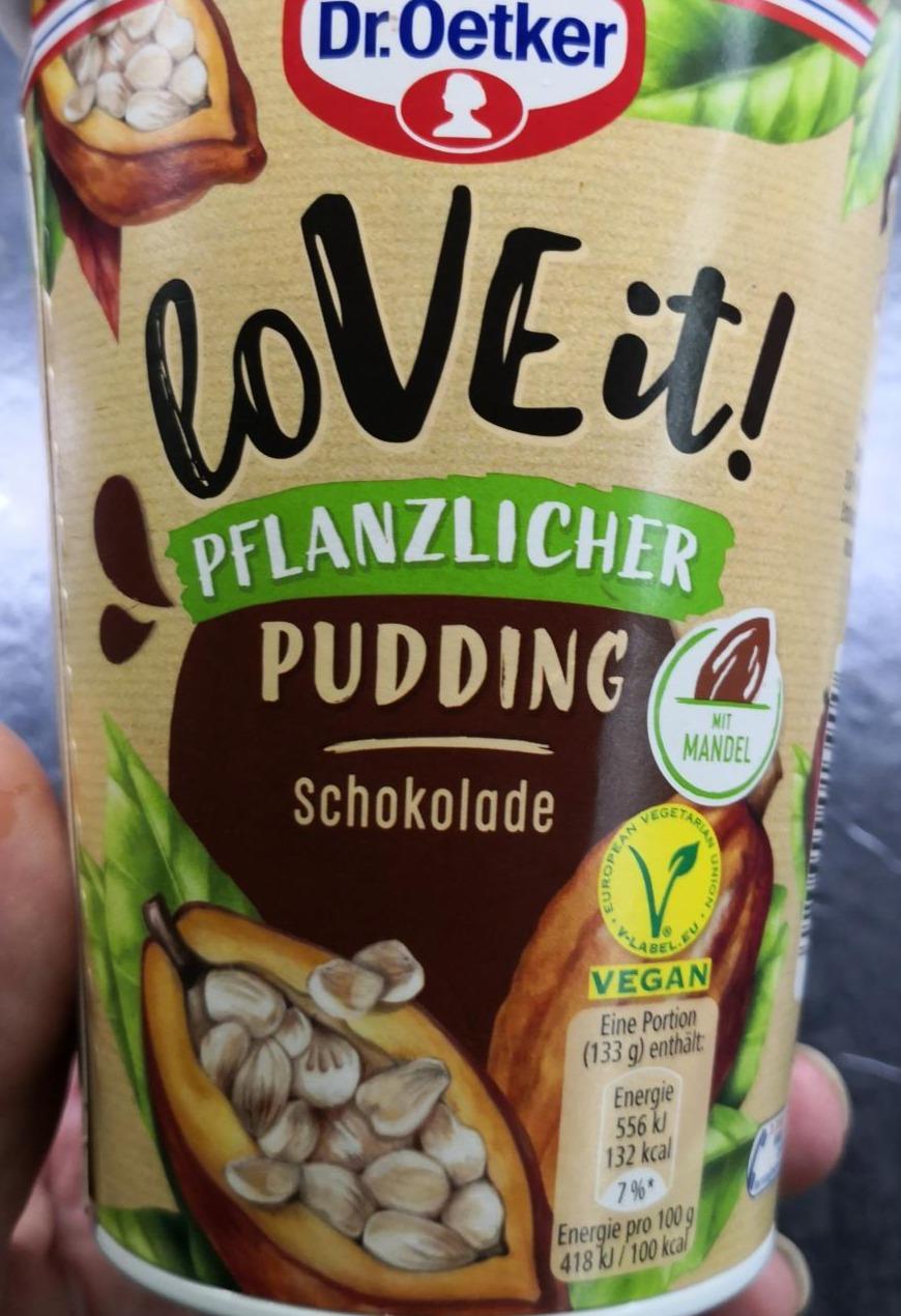 Fotografie - LoVe it! Pflanzlicher Pudding Schokolade Dr.Oetker