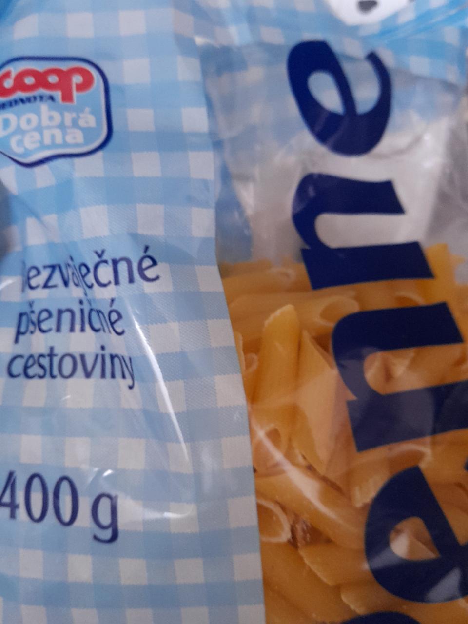 Fotografie - Bezvaječné pšeničné cestoviny Coop