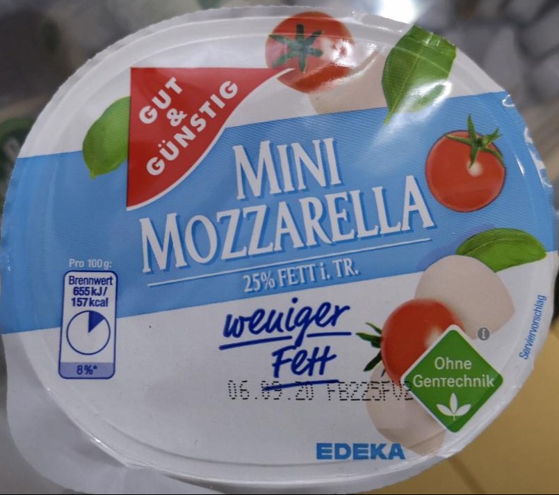 Fotografie - Mini Mozzarella weniger fett Gut & Günstig