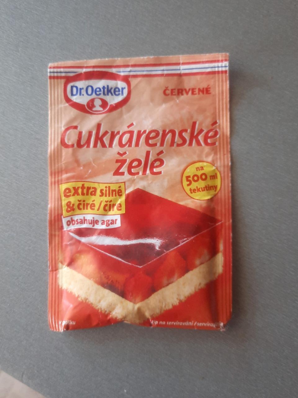 Fotografie - Cukrárenské želé červené extra silne cire